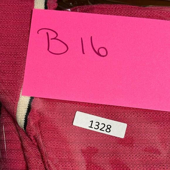 St. John Collection Pink Zip Front Sweater Knit Cardigan with Black Trim Sz 4 - Picture 16 of 16